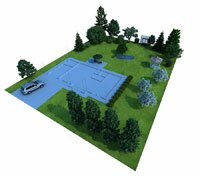 Визуализация ландшафтного проекта