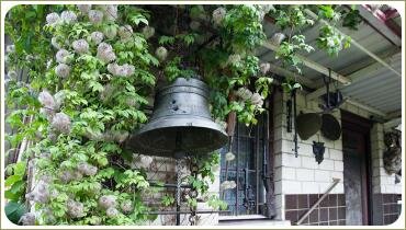 Колокол и клематис