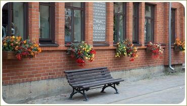 Кашпо с разноцветной фуксией