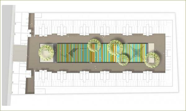 Эскизный проект благоустройства двора в Бельгии