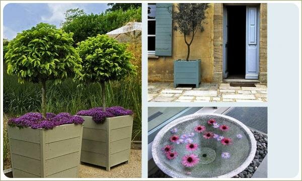 Различные композиции в контейнерах разных форм