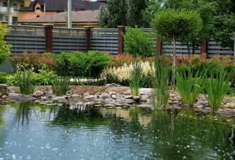 Цветники вдоль воды